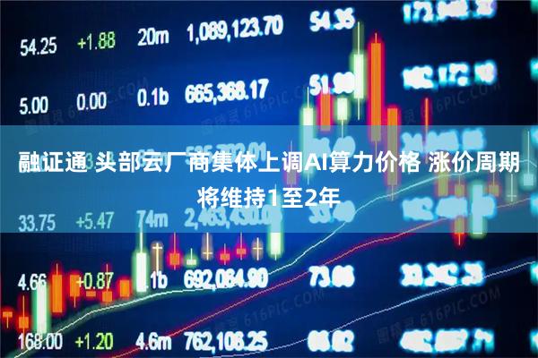 融证通 头部云厂商集体上调AI算力价格 涨价周期将维持1至2年